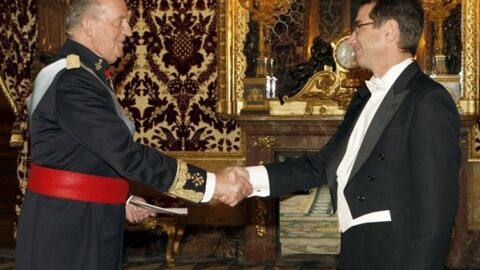 El Rey con el Embajador de Estados Unidos