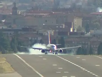Los aviones aterrizan con problemas en Loiu Los aviones aterrizan con problemas en Loiu