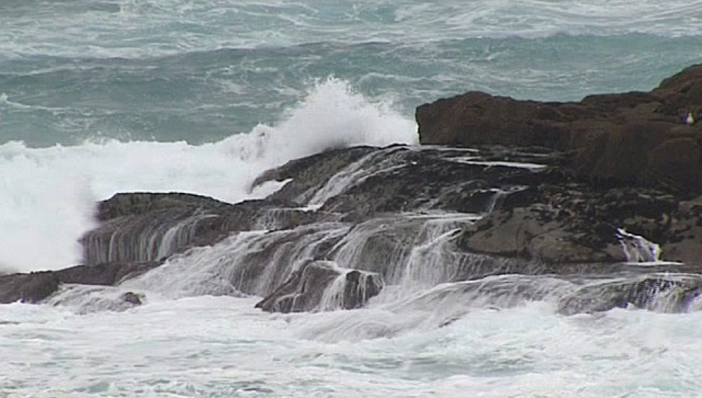 Fuerte oleaje en Galicia