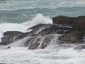 Fuerte oleaje en Galicia