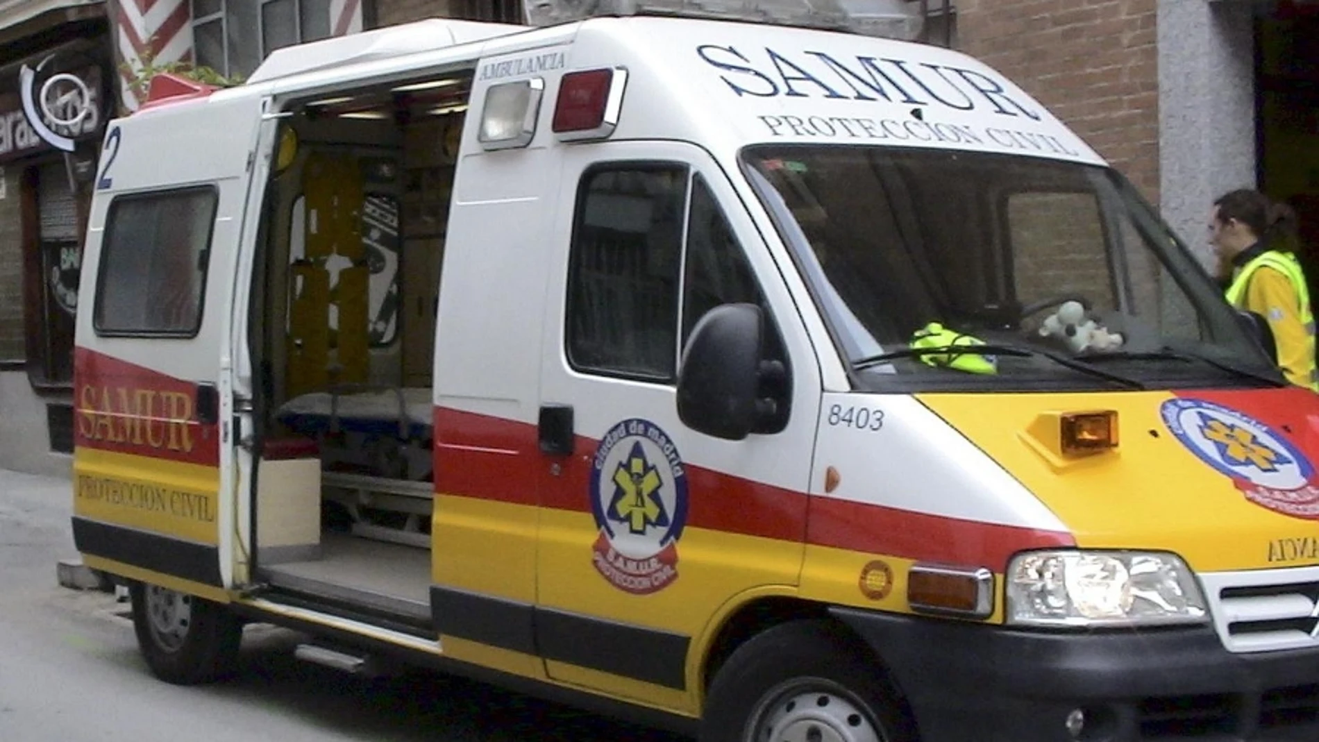 Un vehículo del samur en Barcelona Un vehículo del samur en Barcelona