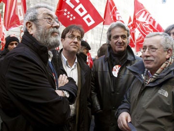 Ignacio Fernández Toxo y Cándido Méndez