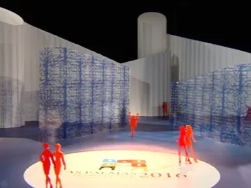 Maqueta del escenario de carnavales en Las Palmas Maqueta del escenario de carnavales en Las Palmas