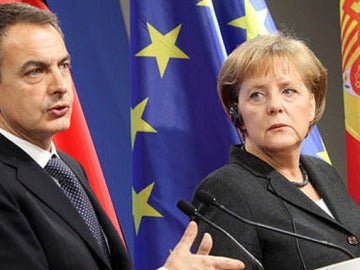 Zapatero y Merkel