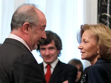 Elena Salgado junto a Rodrigo Rato Elena Salgado junto a Rodrigo Rato