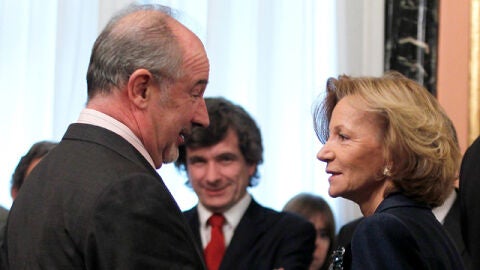 Elena Salgado junto a Rodrigo Rato