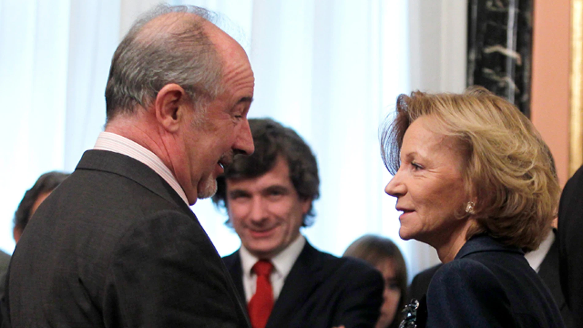 Elena Salgado junto a Rodrigo Rato Elena Salgado junto a Rodrigo Rato