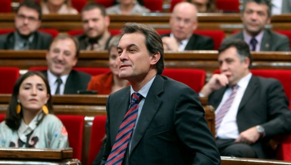 Artur Más, en el Parlament