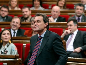 Artur Más, en el Parlament Artur Más, en el Parlament