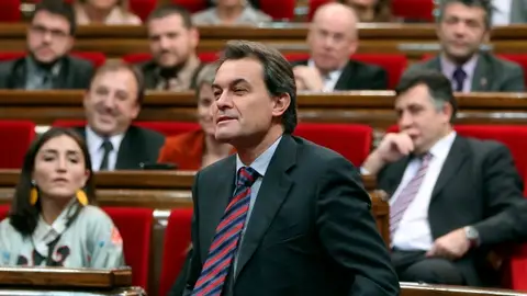 Artur Más, en el Parlament Artur Más, en el Parlament
