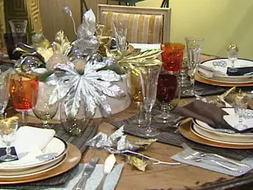 Mesa decorada para Navidad Mesa decorada para Navidad
