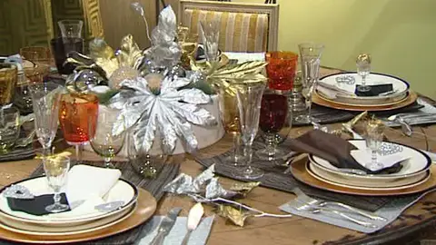 Mesa decorada para Navidad Mesa decorada para Navidad