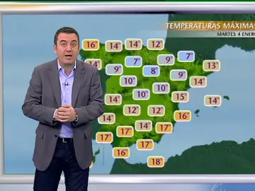 La previsión del tiempo (03-01-2011) mediodía La previsión del tiempo (03-01-2011) mediodía