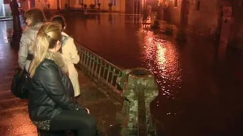 Posible desbordamiento del Río Umia Posible desbordamiento del Río Umia