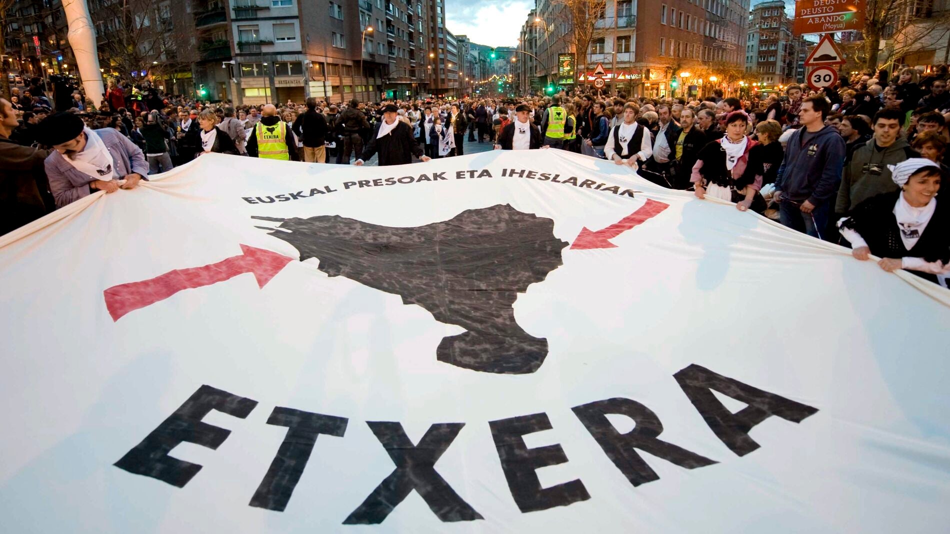 Manifestaci&oacute;n en Bilbao a favor de los presos de ETA