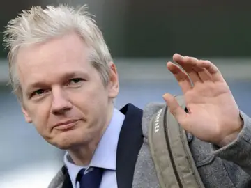 Assange llega a los juzgados Assange llega a los juzgados