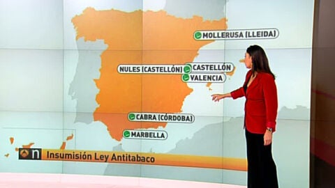 Mapa de la insumisi&oacute;n de la ley antitabaco
