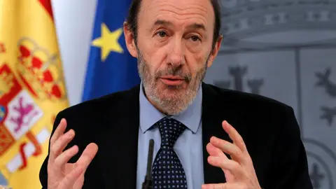 Rueda de prensa de Alfredo Pérez Rubalcaba desde La Moncloa Rueda de prensa de Alfredo Pérez Rubalcaba desde La Moncloa