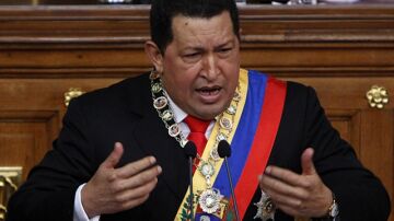 El presidente venezolano Hugo Chávez