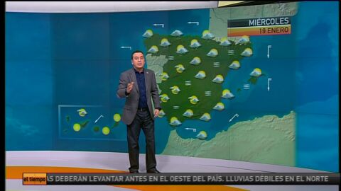 La previsi&oacute;n del tiempo (18-01-2011) mediod&iacute;a