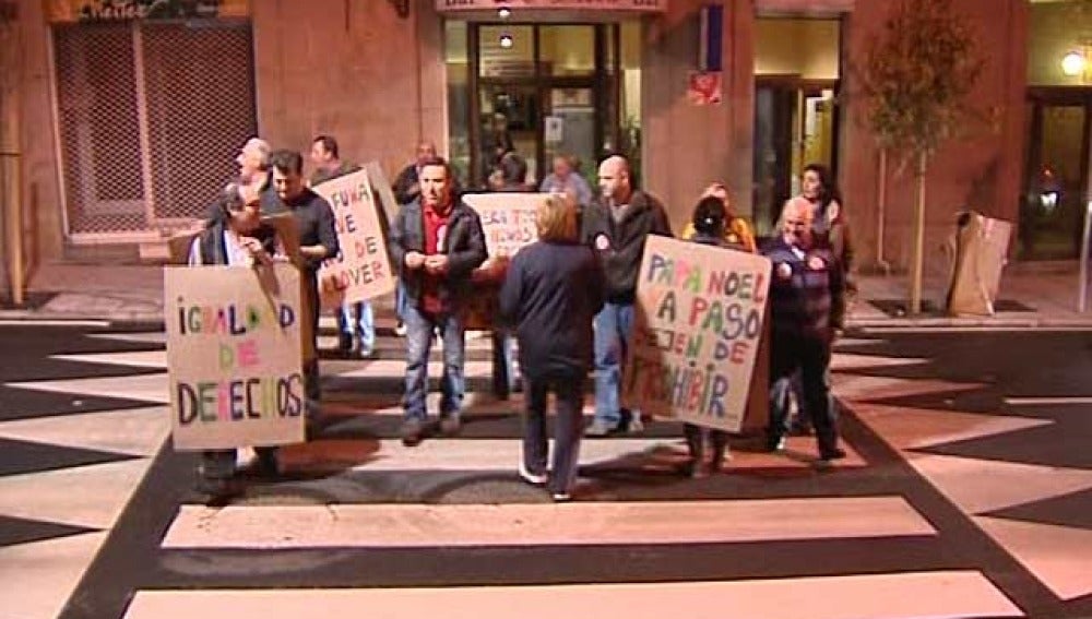 Protestas en los pasos de cebra de Vigo
