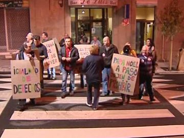 Protestas en los pasos de cebra de Vigo
