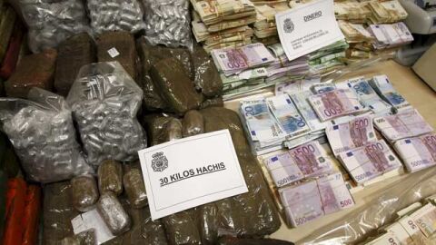 Droga y dinero incautados