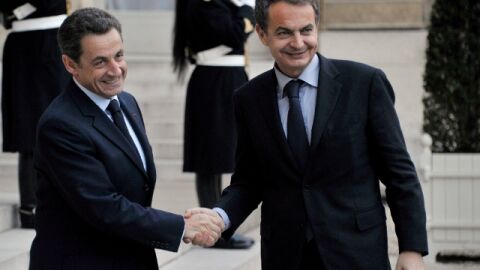 Sarkozy y Zapatero en Par&iacute;s