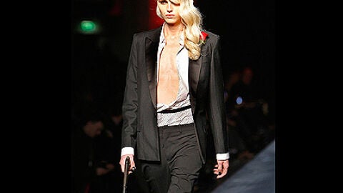 Andrej Pejic, en el desfile de Gaultier