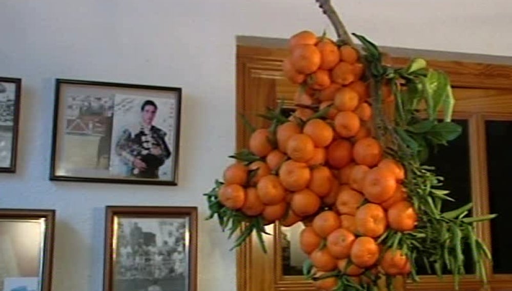 Un racimo de naranjas