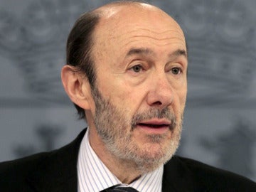 El vicepresidente primero del Gobierno y ministro del Interior, Alfredo Pérez Rubalcaba
