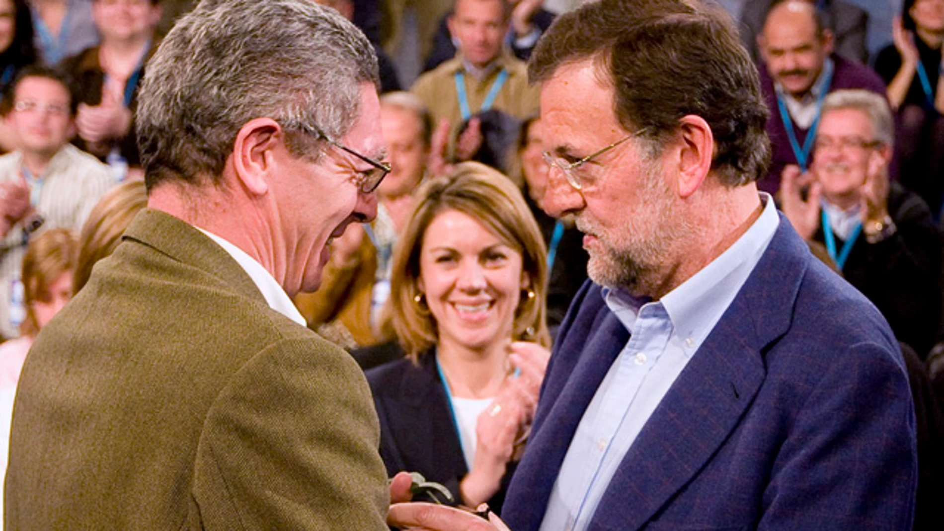Gallardón y Rajoy en la Convención del PP