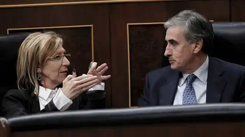 Rosa Díez junto a Ramón Jáuregui Rosa Díez junto a Ramón Jáuregui