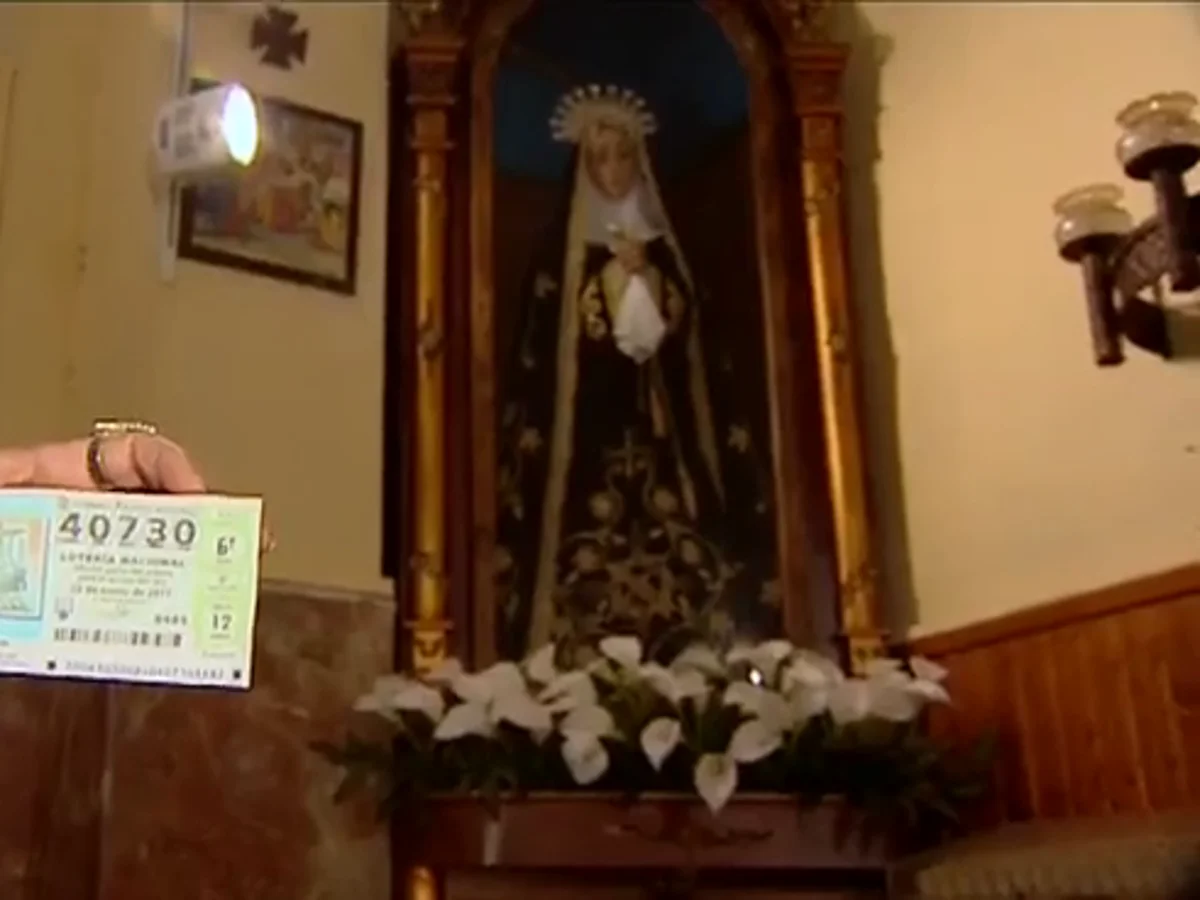 La Virgen La Dolorosa gana cinco millones de euros en la lotería