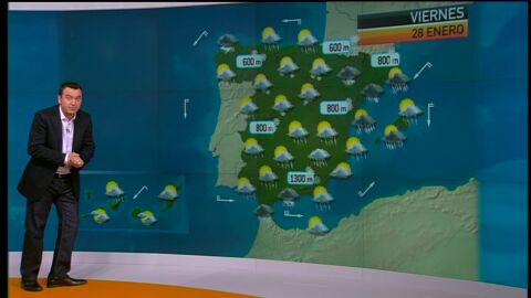 Previsi&oacute;n del tiempo noche 27 de enero