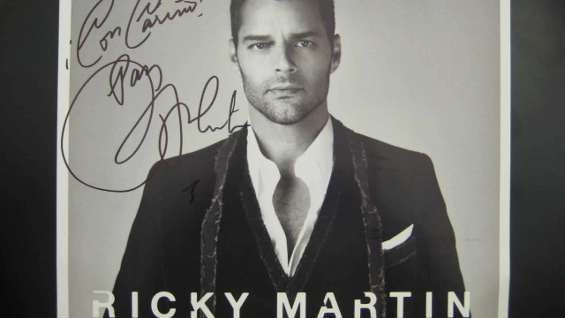 Poster firmado por Ricky Martin Poster firmado por Ricky Martin