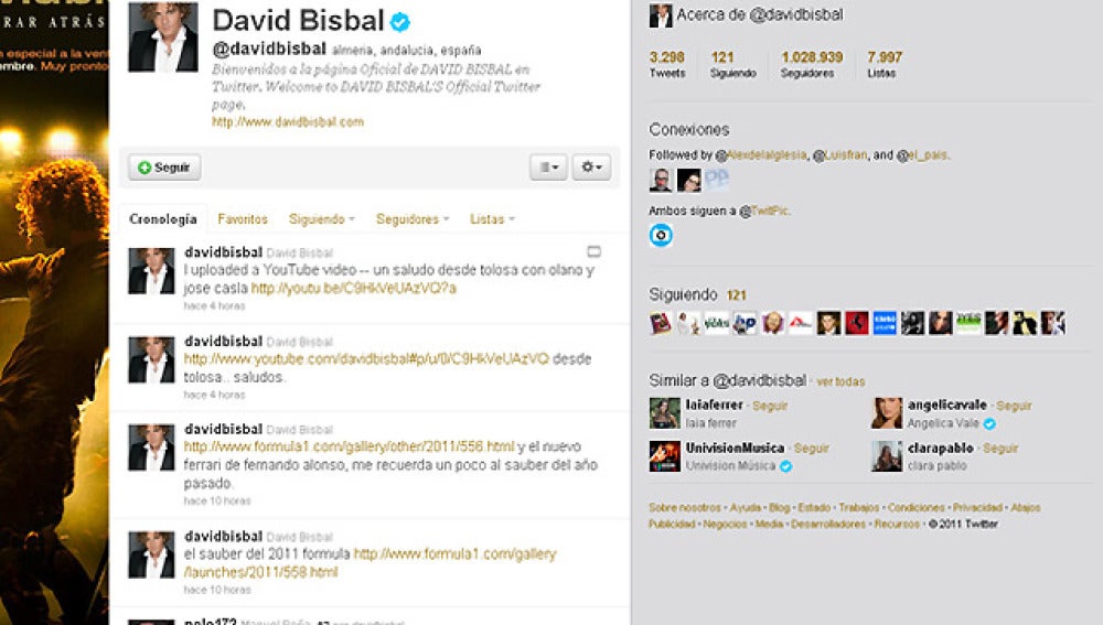 El twitter de Bisbal
