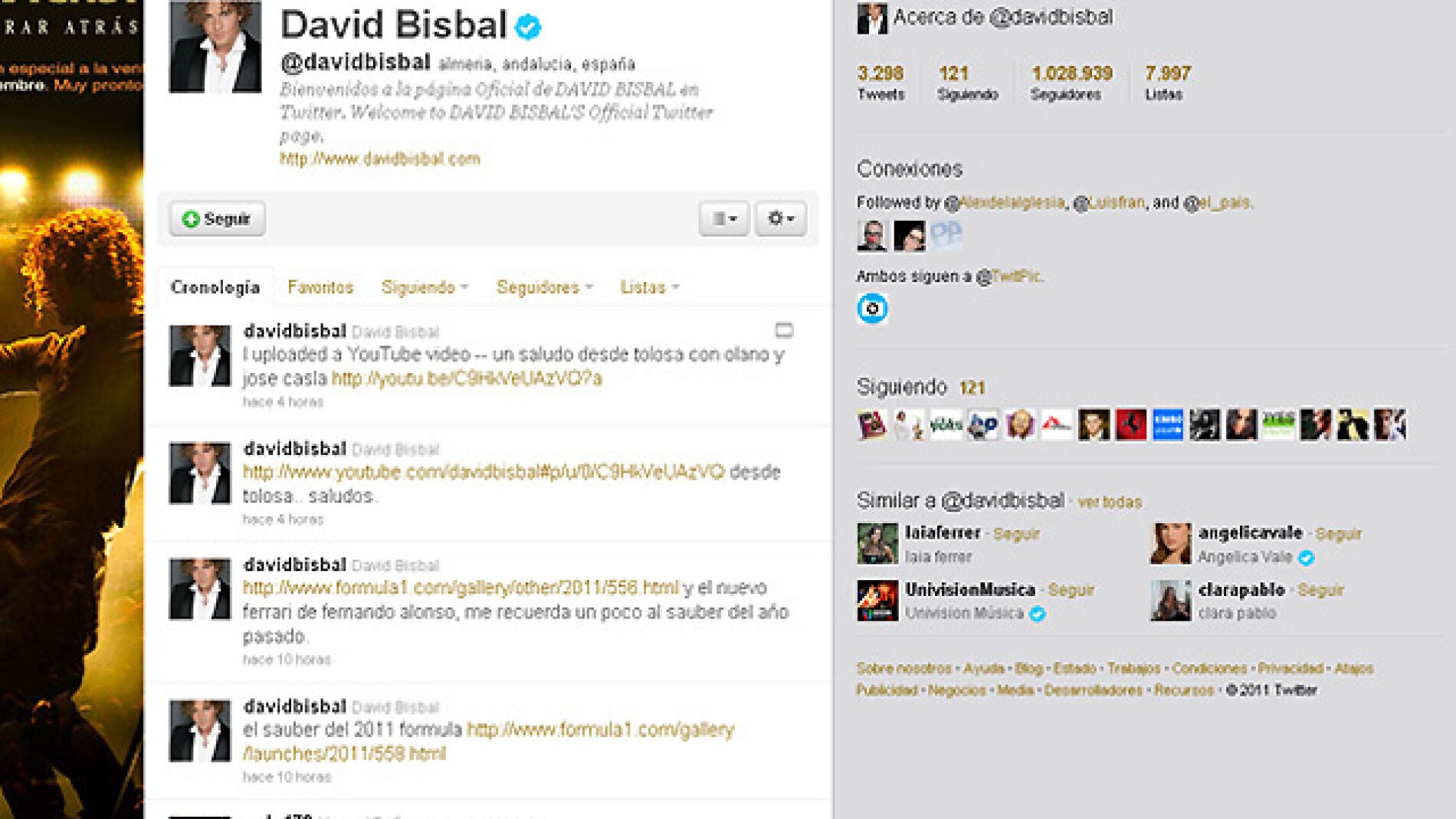 El twitter de Bisbal