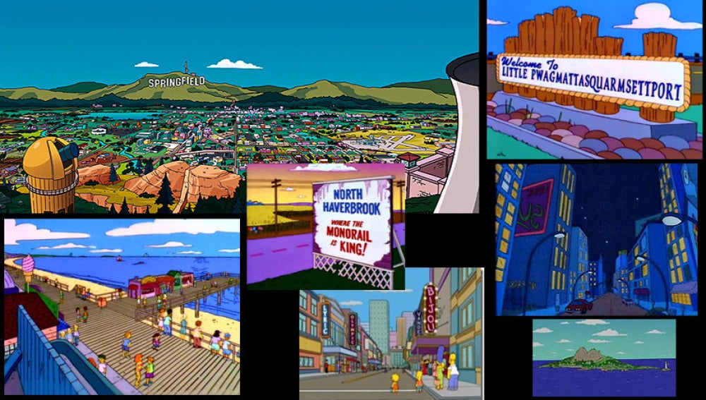 Lugares ficticios en Los Simpson