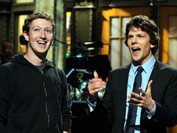 Mark Zuckerberg y Jesse Eisenber