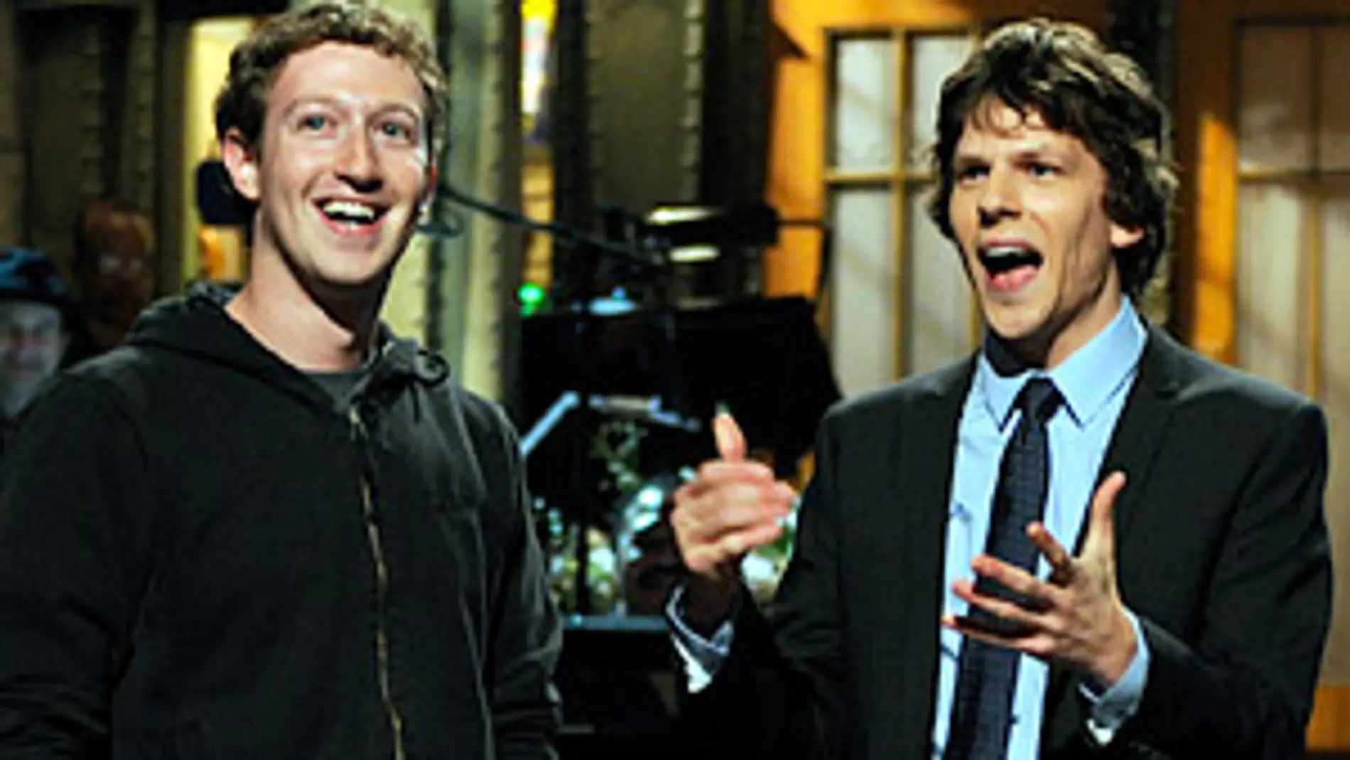 Mark Zuckerberg y Jesse Eisenber