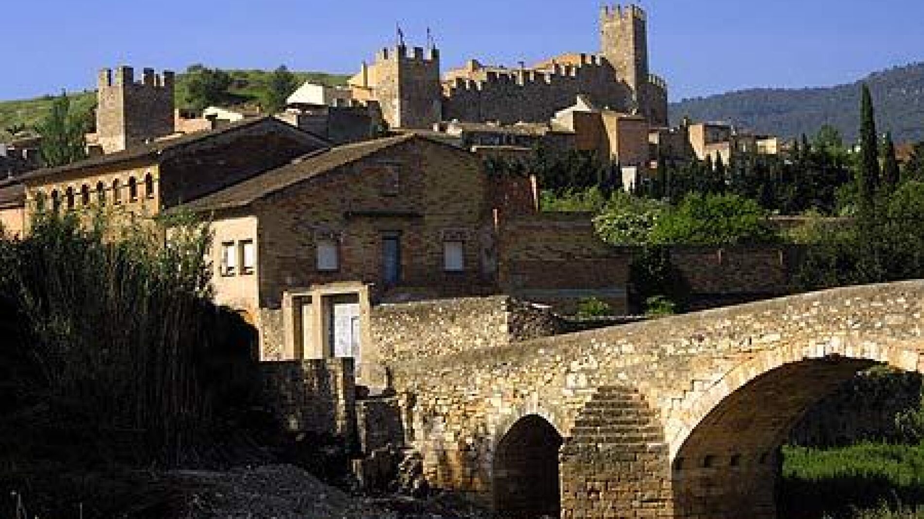 Parte amurallada del municipio de Montblanc, en Tarragona