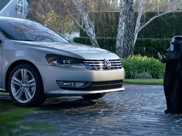 Darth Vader como reclamo de Volkswagen Darth Vader como reclamo de Volkswagen