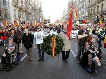 Manifestación de las víctimas Manifestación de las víctimas