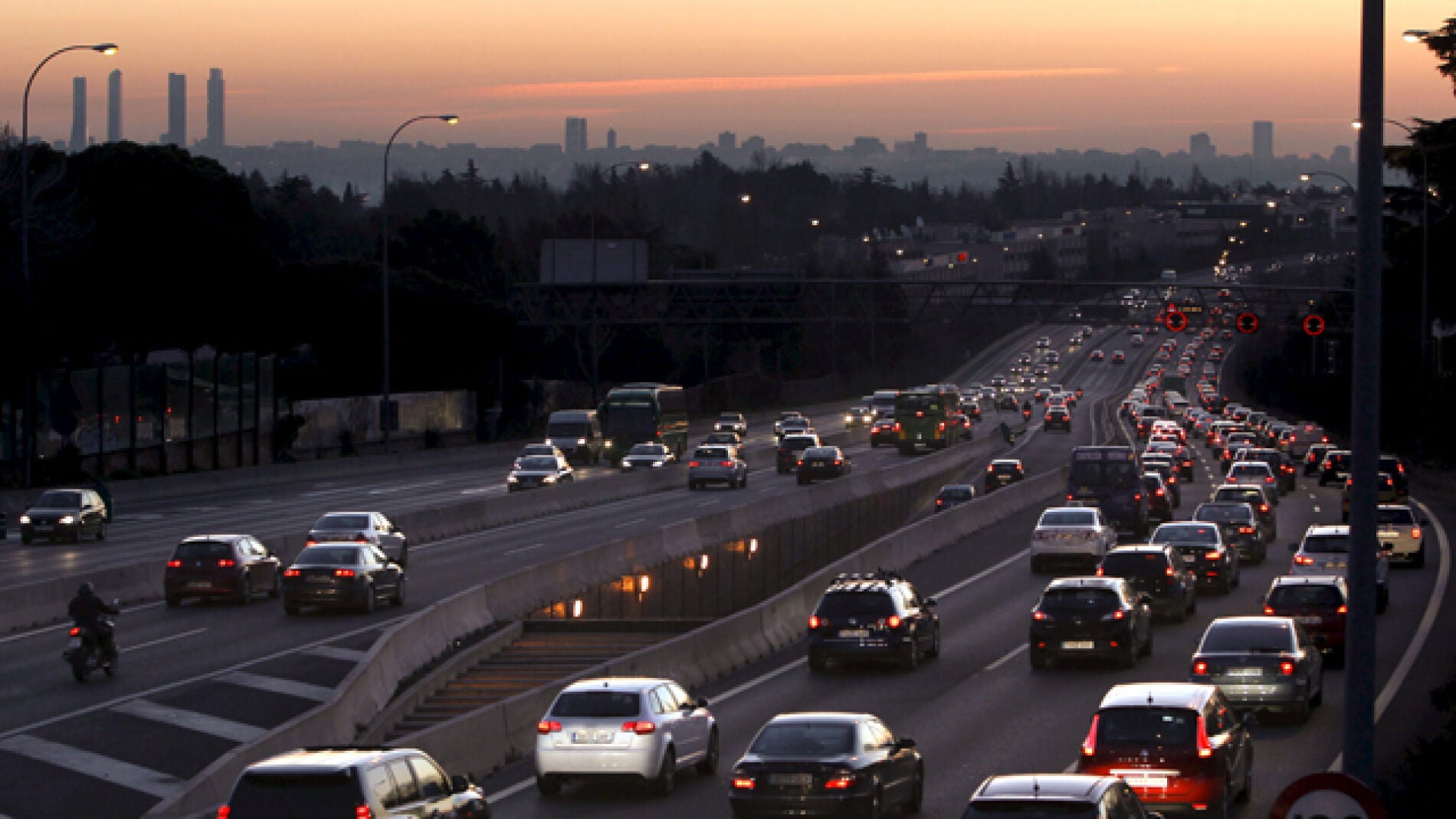 Vista de la contaminaci&oacute;n de Madrid