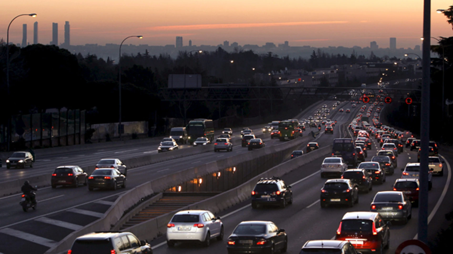 Vista de la contaminación de Madrid Vista de la contaminación de Madrid