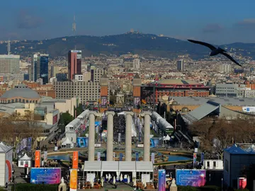 Imagen panorámica de la ciudad de Barcelona Imagen panorámica de la ciudad de Barcelona