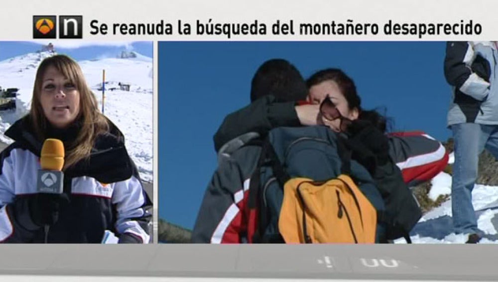 Se reanuda la búsqueda del montañero