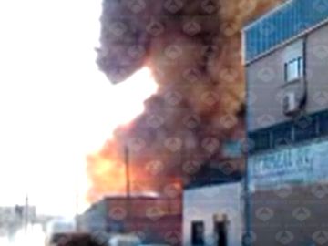 Incendio en un polígono de Leganés Incendio en un polígono de Leganés