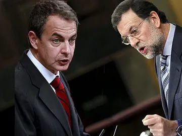 Rifirrafe entre Zapatero y Rajoy Rifirrafe entre Zapatero y Rajoy